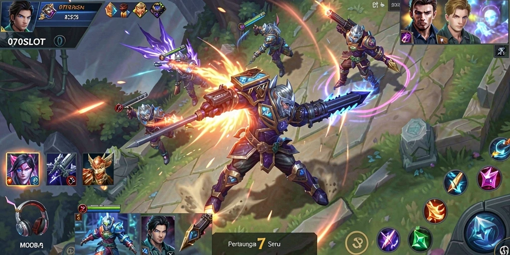 Gameplay seru di 070SLOT menunjukkan aksi laga yang mendebarkan.