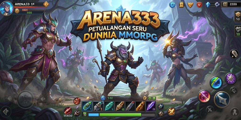 Tampilan gameplay seru dari ARENA333 dalam dunia MMORPG.
