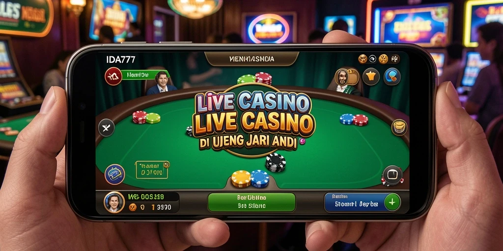 Tampilan menarik dari gameplay Live Casino IDA777 yang seru.