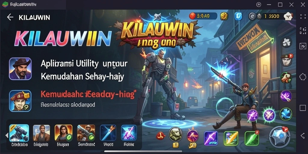 Tampilan antarmuka KILAUWIN yang sederhana dan fungsional.