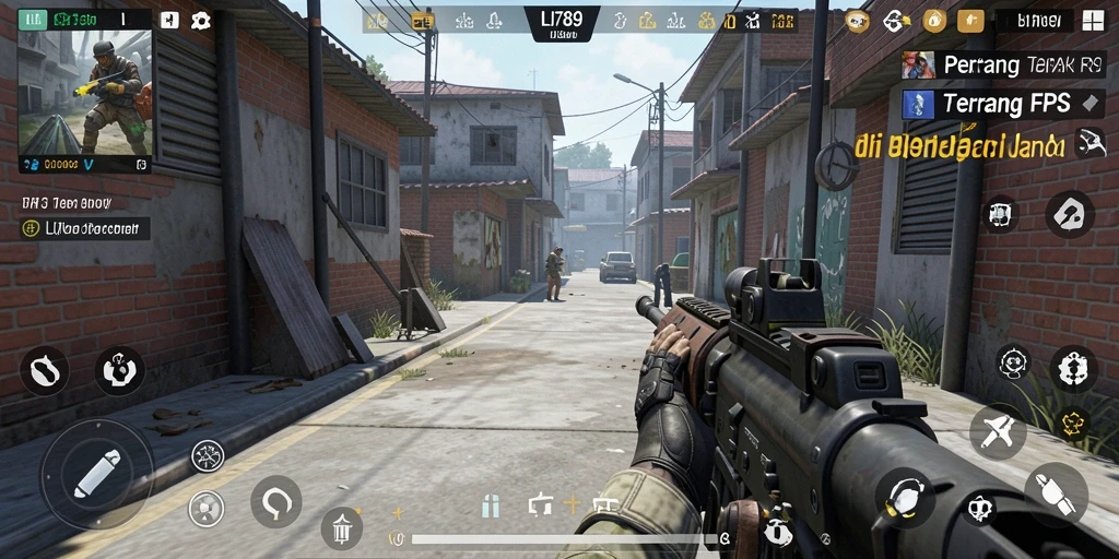 Tangkapan layar menggambarkan serunya gameplay tembak-menembak di LI789.
