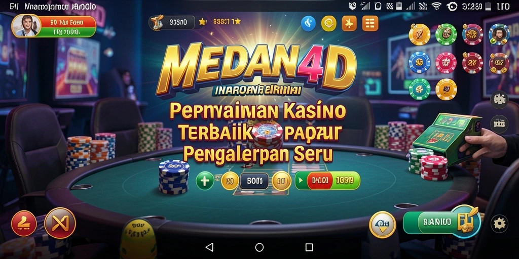 Tampilan permainan seru dari MEDAN4D, sembari merasakan pengalaman kasino langsung.