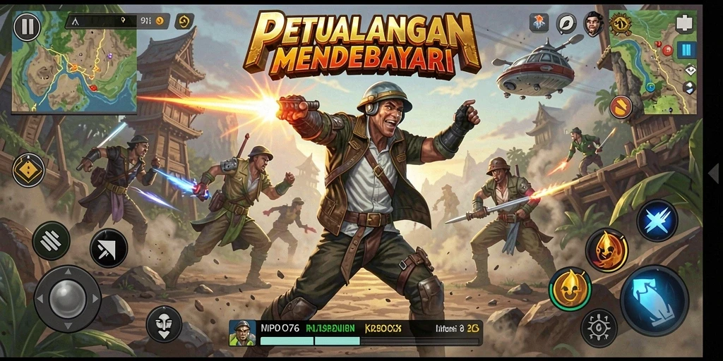 Gameplay MPO76 yang intens dan penuh aksi.