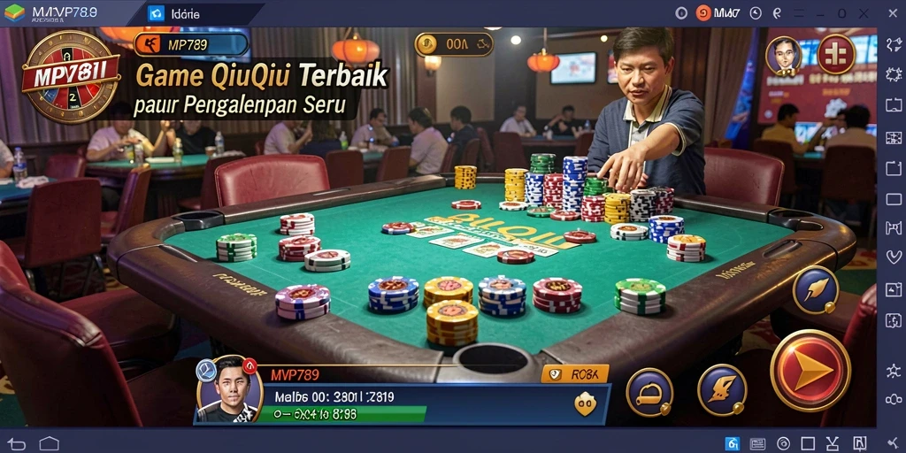 Tampilan gameplay QiuQiu yang seru dan menantang.